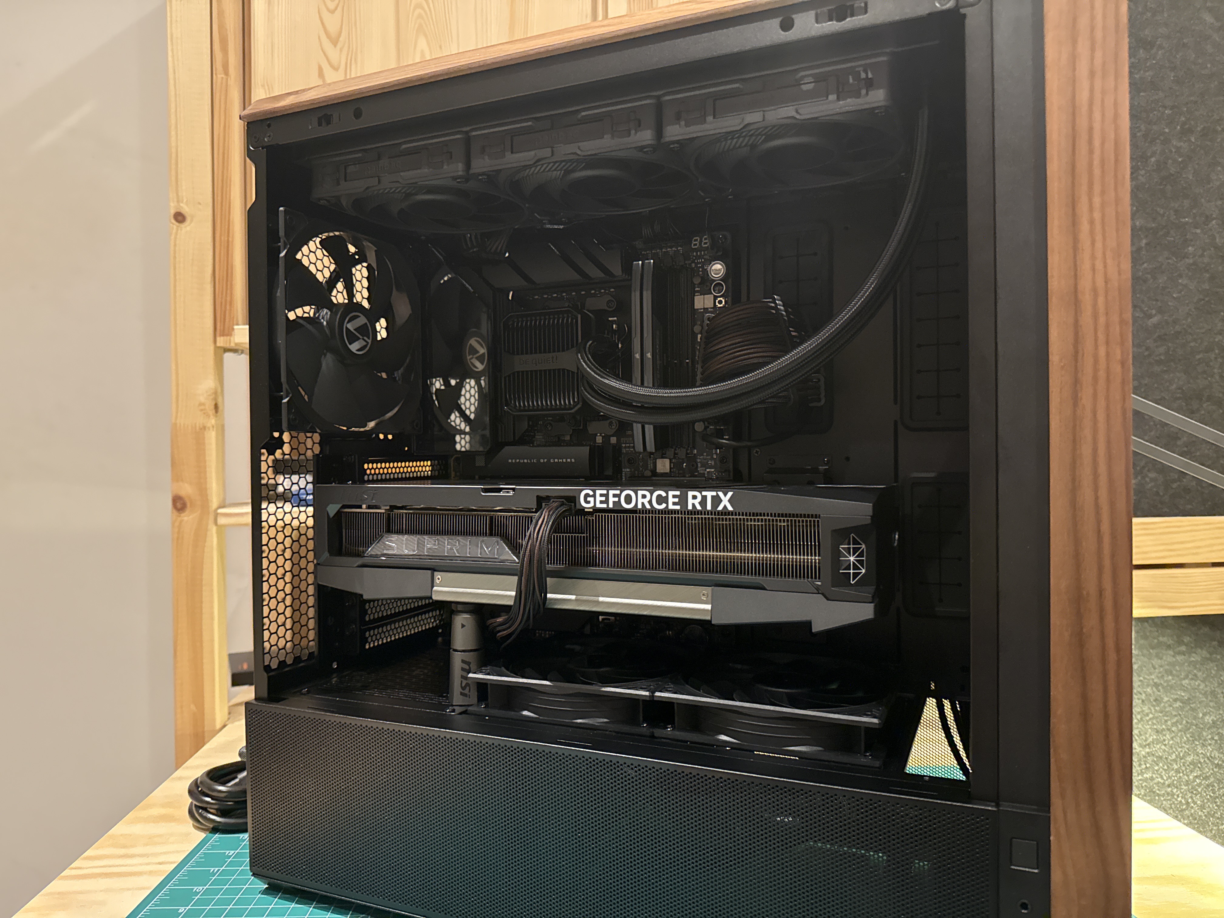 Completed workstation build used for testing IT infrastructure and security implementations